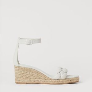 H&M Wedge-heel Espadrille Sandals size 8